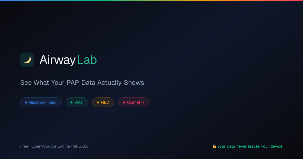 AirwayLab — Free Flow Limitation Analysis for CPAP & BiPAP Data